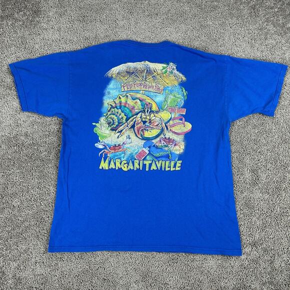 Margaritaville Other - Margaritaville Shirt Mens Extra Large Blue Flip Flop Repair Shop Short Sleeve